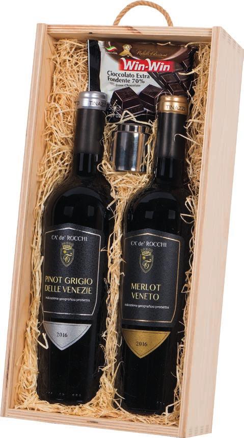GP 421 TINAZZI Pinot Grigolo, bílé víno 0,75 l TINAZZI CA DE ROCCHI, Merlot, červené suché víno,