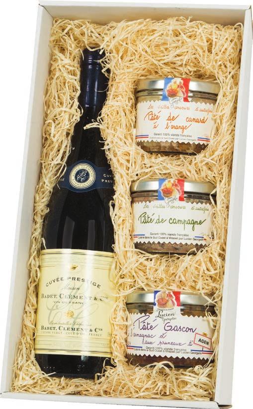GP 428 Cuvée Prestige, Vin de France, Badet Clément červené víno, 0,75 l Country terrine venkovská terina s kachním masem, 220 g Orange Duck