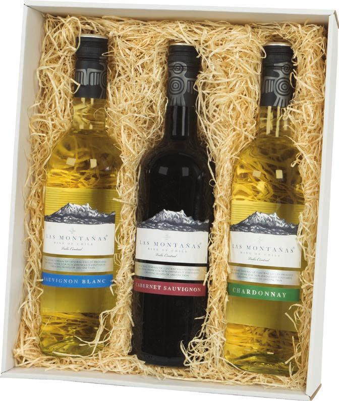 GP 431 Las Montaňas Sauvignon blanc, bílé suché víno, oblast Chile Jižní Amerika, 0,75 l Las Montaňas Cabernet Sauvignon červené suché víno,