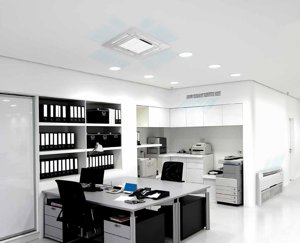kazetová Light Commercial Klimatizační jednotky DC inverter s tepelným čerpadlem