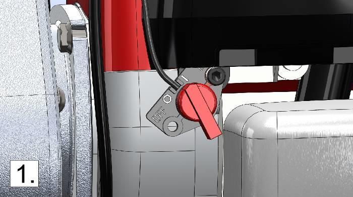 NEDOTÝKEJTE SE BUBNU HNACÍ HŘÍDELE BEZPROSTŘEDNĚ PO PRÁCI, PROTOŽE BUDE HORKÁ A POPÁLÍ VÁS NA HOLÉ POKOŽCE. 2.0 Před prvním použitím 2.