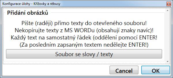 Řádky vždy dolů a sloupce vždy vpravo (pro jednoduchost).