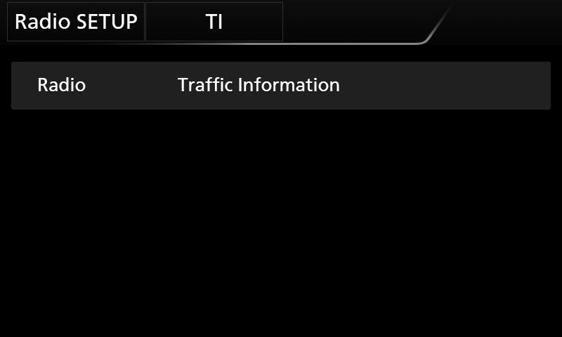 ÑÑKdyž začne dopravní zpravodajství Automaticky se objeví obrazovka Traffic Information. hhzobrazí se obrazovka PTY Search.