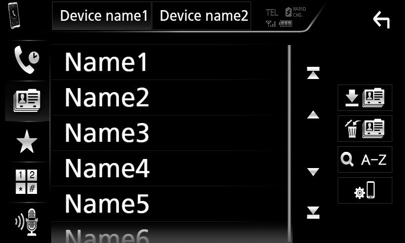 Blíže viz Nastavení handsfree (str.53). ÑÑRozpoznávání hlasu Můžete používat funkci rozpoznávání hlasu v mobilním telefonu připojeném k této jednotce.