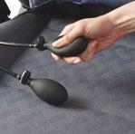 Díky dvěma na sobě nezávislým přifukovacím zónám lze nastavit ergonomické sezení a účinně snížit únavu i v