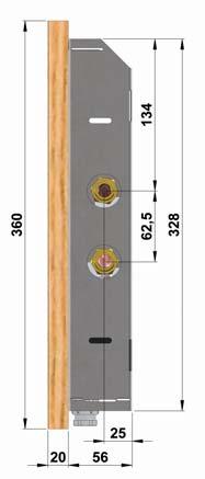 15 s ventilátorem - suché prostředí nástěnné konvektory dřevo - dub bez povrchové úpravy nerez - mat podélný řez KZ 91 COIL-KZ 60 1. stupeň minimální otáčky 2. stupeň střední otáčky 3.