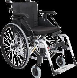 Ultralehký titanový aktivní skládací vozík splňuje většinu potřeb uživatele s aktivním a dynamickým životním stylem.