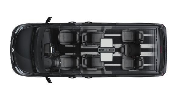 Neobmedzená variabilita pre vašu rodinu aj podnikanie Vďaka mnohým možnostiam usporiadania interiéru modelu Renault TRAFIC SpaceClass nájdete vždy riešenie na mieru podľa vašich potrieb.