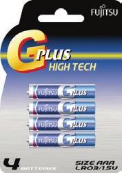 Alkalické batérie G Plus najvyšší rad alkalických batérií Fujitsu výkonná