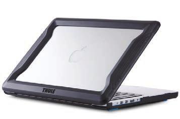 kryt pre 13 MacBook Air dômyselné rebrovanie pohlcujúce nárazy skosené hrany pevne obopínajú MacBook veľmi jednoduchá inštalácia fólia proti poškrabaniu bezpečnostný uzáver pogumované nôžky pohodlné