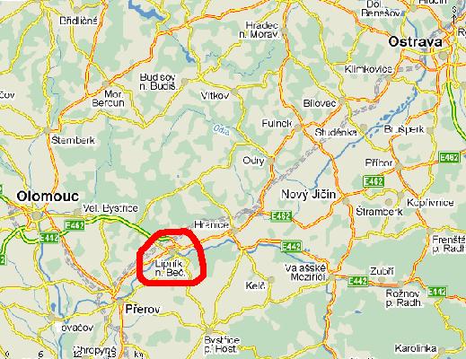 PŘÍLOHA P I: MAPA ŠIRŠÍCH