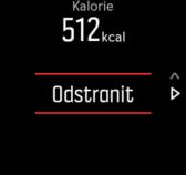 spodního tlačítka. Pokud chcete upravovat možnosti sportovního režimu při záznamu, přidržte stisknuté prostřední tlačítko.
