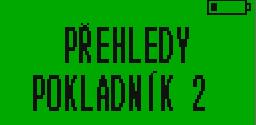 7. Přehledy Pokud v hlavním menu, kterým rozumíme menu, které se zobrazí po zapnutí pokladny, stiskneme tlačítko 1,