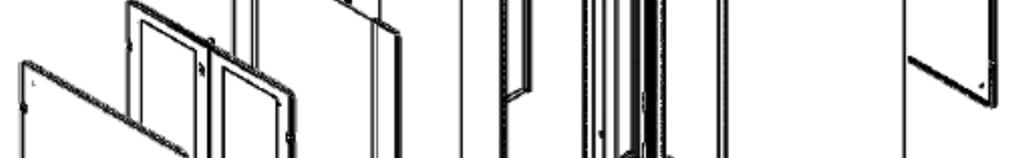 sestava dveří s větráním 5 Boční panel 6 Ocelové