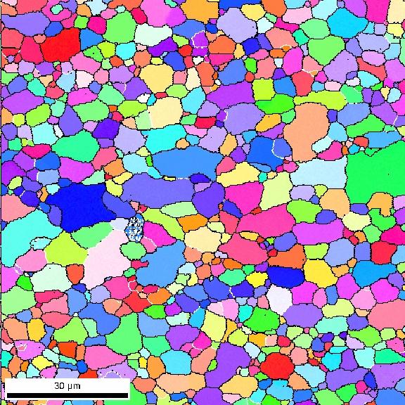 Hardness and grain size after heat treatment; grain size measured by different methods 0 HV0, [] 79 79 8 8 8 8 89 d [µm] (srov. met.) 8 0 0 7 d [µm] (lineární met.