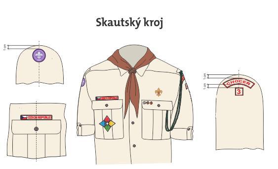Kroj Jak má vypadat kroj na tábor? Skautský kroj se skládá z několika částí krojové košile, kraťasů, obuvi a volitelným doplňkem je pokrývka hlavy.