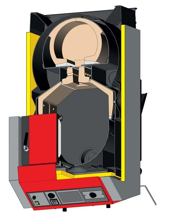 KOTLE NA DŘEVO ATMOS GENERÁTOR DC 20 GS DC 70 GSX Kotle Generátor se vyznačují speciálním topeništěm, které je z obou stran vyloženo
