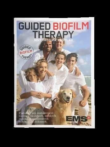 novým konceptem ošetření Guided Biofilm Therapy, Jde o kombinaci pískovacího přístroje a