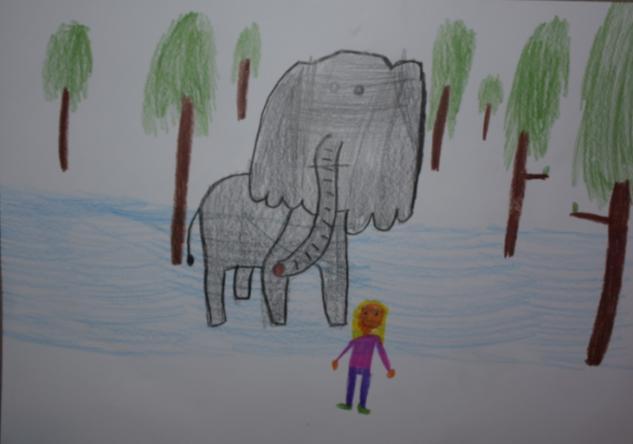 !!! Štěstím mi spadla taška na zem. Musela jsem si sednout!! Nad nápisem visely ještě další informace, kde bylo napsáno, co si máme vzít s sebou a také tam byl obrázek mláděte hrabáče kapského!