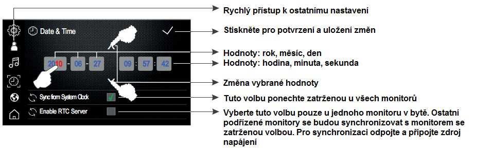 Objeví se následující obrazovka. 10.2. Nastavení data a času Stiskněte volbu Date & Time (Datum a čas).