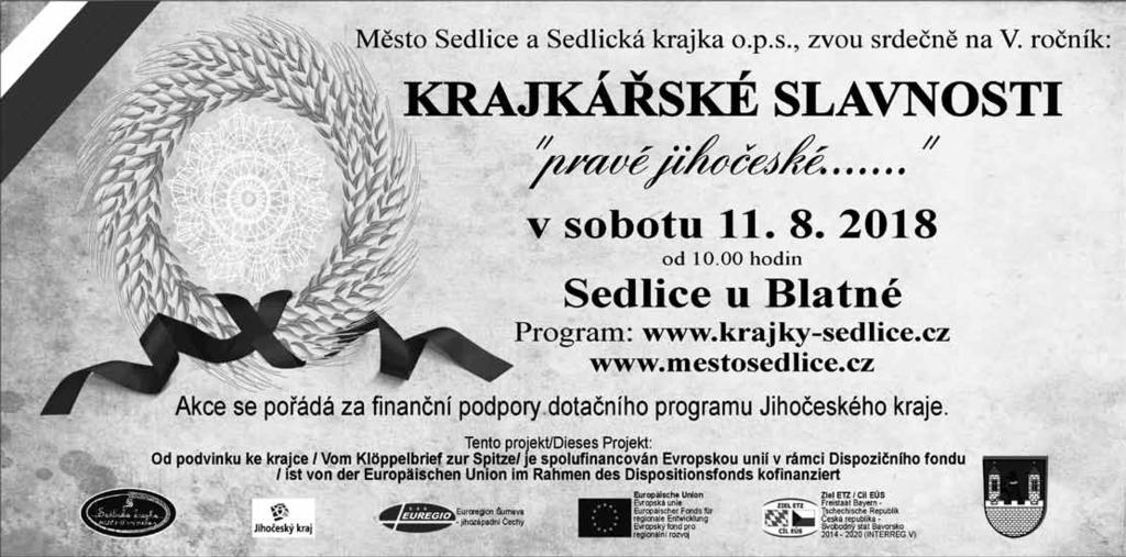přehlídku Sedlické krajky zaštítilo město Sedlice a starosta Ing.