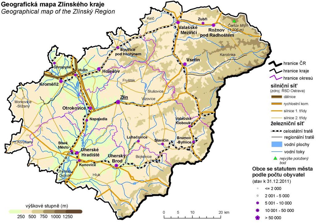 Označení klimatické oblasti Teplá oblast W2 Míně teplá oblast MW11 Počet zatažených dní 120-140 120-150 Počet jasných dní 40-50 40-50 Zdroj: Atlas podnebí České republiky Topografické údaje Území