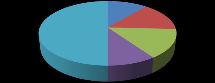 Přehled délky trvání pracovního poměru do 5 let 11% nad 20 let 50% do 20 let 10% do 10 let 14% do 15 let 15% 4.