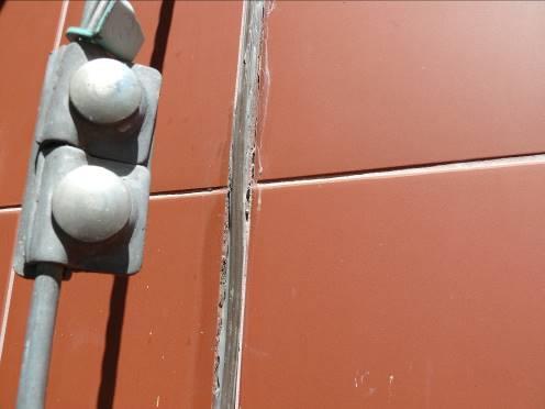 Detailní pohled na vady dilatace objektu Obrázek 42: