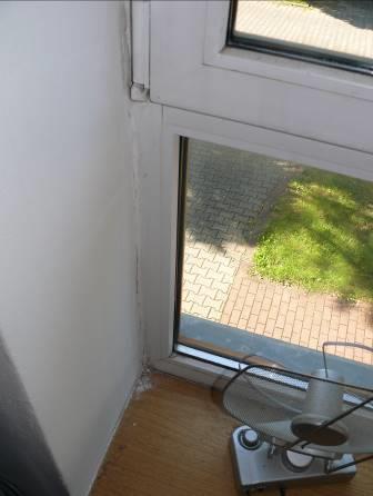 Detailní pohled na vady výplně otvorů Obrázek 62: Byt č.