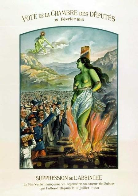 Upálení francouzské zelené víly (1915) je sledováno