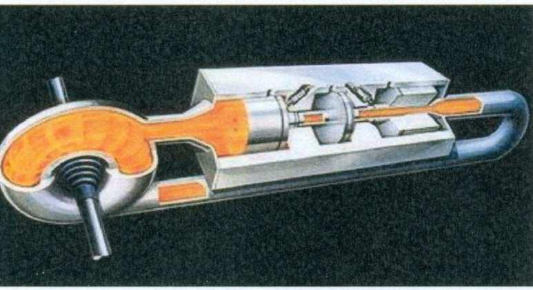 Obrázek č. 9 Stelzerův motor Výkon není převáděn mechanicky, ale je nutné další zařízení, tento motor má o třetinu nižší spotřebu paliva oproti klasickému motoru se stejným zdvihovým objemem.