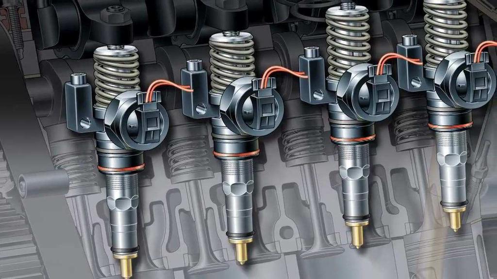 56 - Sdružený vstřikovač Systém s tlakovým zásobníkem Common Rail má oddělené vytváření tlaku a vlastní vstřikování (viz obrázek č. 57).