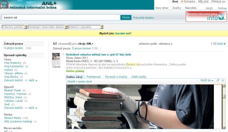 Co je ANL+ nástroj pro vyhledávání v českých článcích od r.