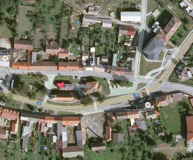 Elektronická siréna (koncový prvek JSVI) V městysu Vladislav budou instalovány celkem tři elektronické