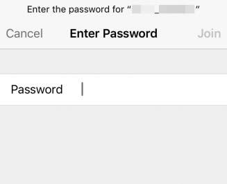 40 5 Pokud jste vyzváni k zadání hesla, zadejte heslo, které jste si poznamenali v kroku 1 (heslo můžete rovněž kdykoli zkontrolovat výběrem položky Wi-Fi >