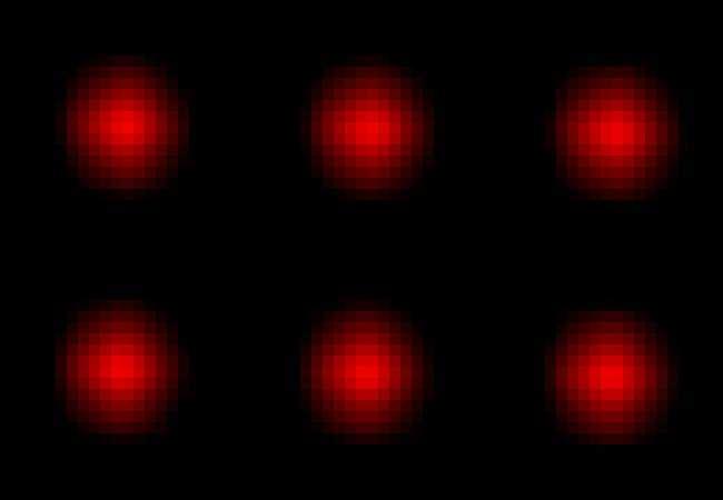 vzorek by měl mít rozměry soudělné s roztečí kalibrační mřížky, pak totiž výřez ze snímku o rozměrech [x m, x + m] [y n, y + n] obsahuje celý počet periodicky se opakujících kalibračních značek.