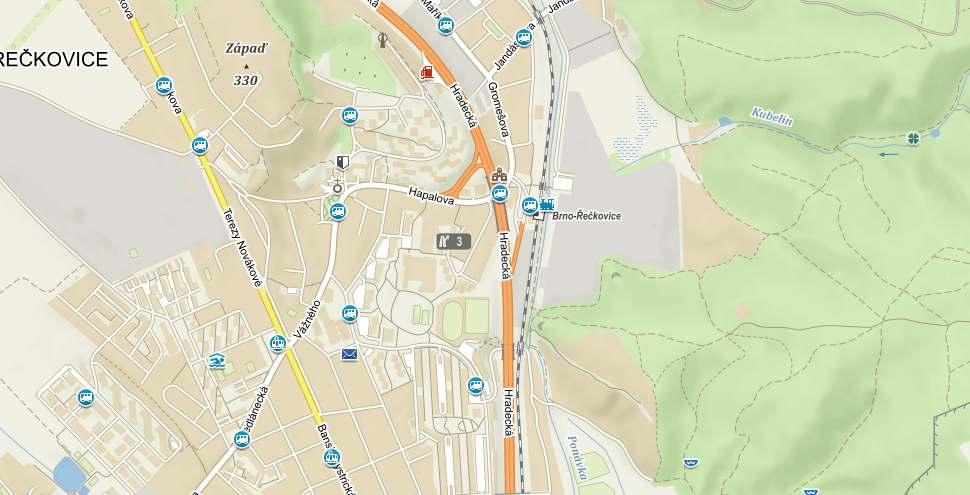 : II/385 směr Kuřim II/385 ŘČKVIC JHIC Centrum ŘČKVIC JHIC ŘČKVIC Centrum Ic vislé dopravní značení Vodorovné dopravní značení Provizorní dopravní značení Projektování dopravního značení MIM VZID 24a