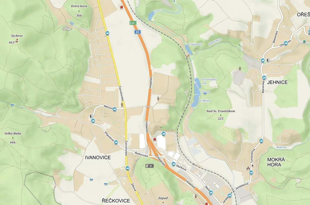 DPRVÍ IPKTRÁT R-VKV: č.j.: KRP-.../ČJ-207-00DI-... rno, dne ŘD ČR - ZÁVD R: I/43 směr vitavy III/3798 Platnost pouze pro DZ a ZUK.
