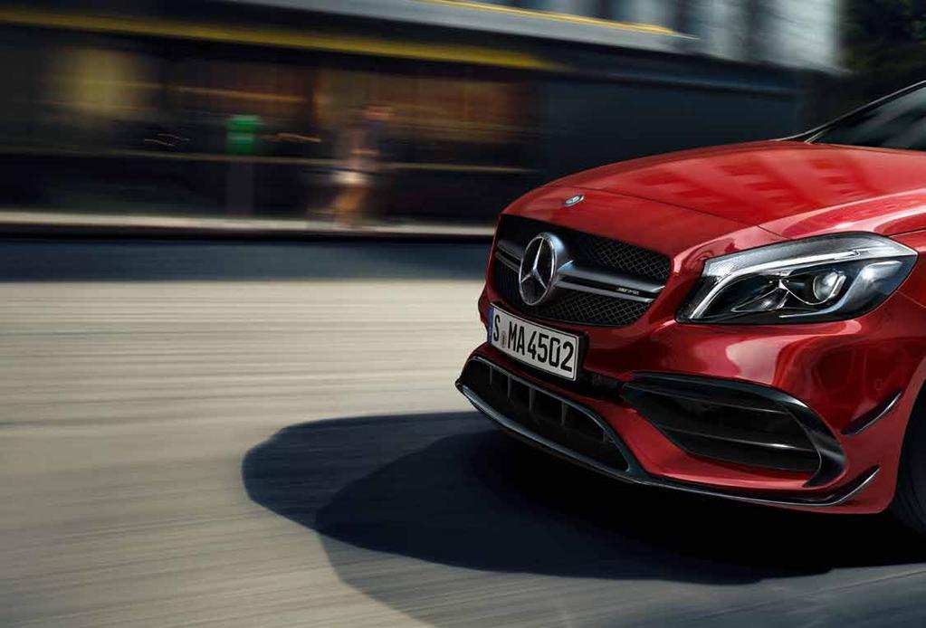 20 Přímý útok. AMG. Tří písmena. Bezkonkurenční. Mercedes-AMG A 45 4MATIC zvýší Váš puls. Každým detailem, každou linií.