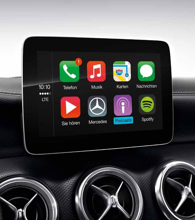 36 Perfektní spojení díky Apple CarPlay TM a Android Auto. Aplikace Apple CarPlay TM pro iphone a Android Auto pro zařízení Android umožňují optimální integraci multimediálního systému ve vozidle.