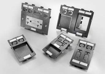 Nabízíme například elektrické zásuvky specifické pro jednotlivé země nebo různé typy konektorů, jako jsou RJ45, USB nebo D-Sub, které lze využít k napojení na systémy v rozváděči.