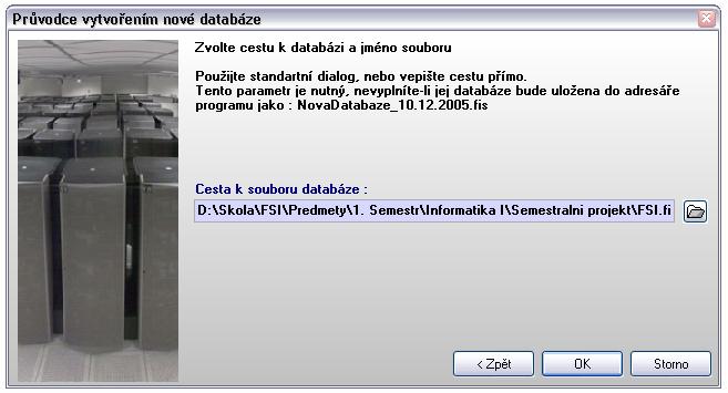 Jsme vyvedeni z míry invencí otevřivšího se okna, ale nicméně se přemůžeme a následujeme rady průvodce a vyplníme položky a stiskněme tlačítko Další >.