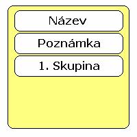 Student je odkaz na prvního studenta ve skupině, implicitně nill - Předchozí a Následující
