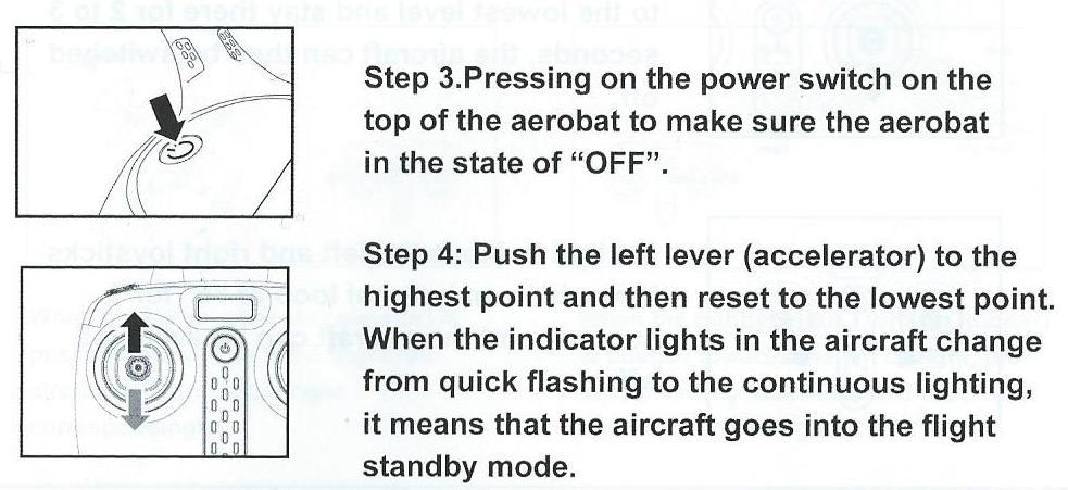 3. Zapněte rc-model pomocí vypínače do polohy On / zapnuto na spodní straně rc-modelu 4.