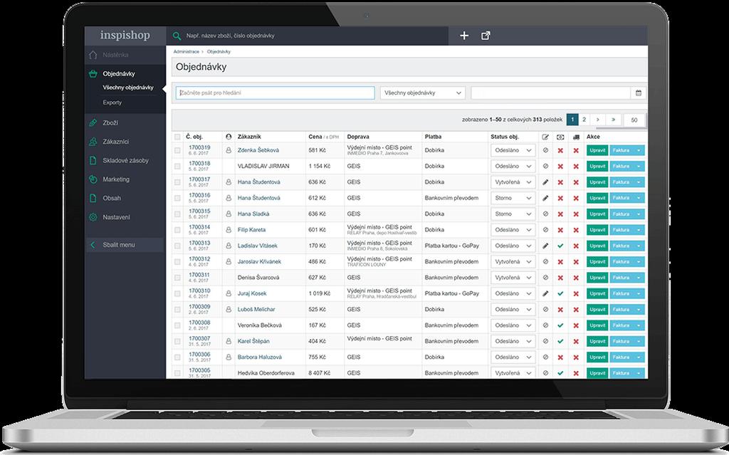Administrace InspiShop 2019.2 Naši administraci neustále vyvíjíme a doplňujeme o nové funkce. Samozřejmostí je pečlivé testování, aby vše fungovalo přesně tak, jak má.