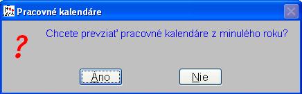 Ak ešte nemáte archivované údaje za rok 2017, tak zvoľte NIE a vytvorte archív dát v module PROLAR.