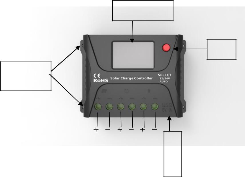 Zátěž Baterie Sol. panel 1. Vlastnosti produktu 1. Automatické rozpoznání systémového napětí 12V/24V. 2. Vylepšený 3-stupňový PWM algoritmus. Chytrý nabíjecí PWM regulátor série HP 3.