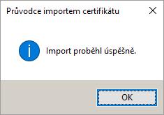 Nastavení funkčnosti->nastavení stanice: Distribuce pro elektronickou komunikaci, karta Instalace certifikátů státní správy, odkaz PostSignum DIS.CSSZ.2019 (2.5.2018 2.5.2019).
