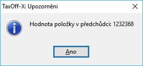 ..lze pouze u položek zadávaných, nikoli vypočítaných programem a formulář nesmí být zablokovaný.