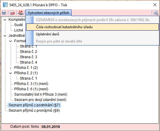 U textových příloh k řádkům doplněna možnost zapsaný text uložit do databáze a následně jej převzít